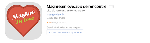 Application Maghreb in love